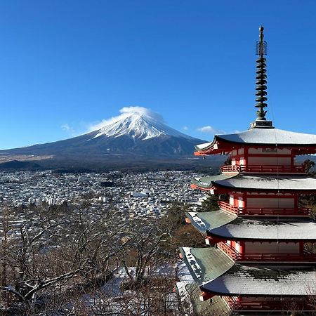 Guest House Fuji No Yado Akebono Building A - Vacation Stay 74316V Fujiyoshida Bagian luar foto