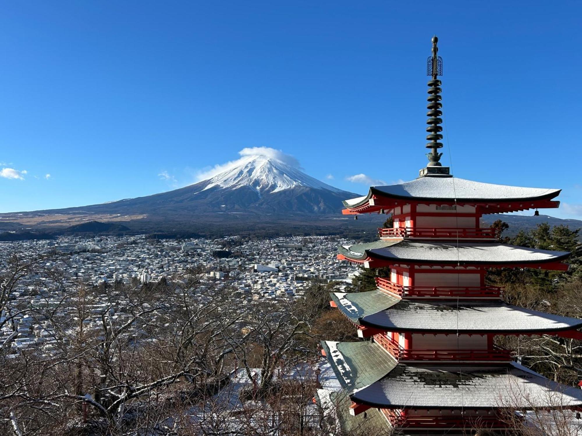 Guest House Fuji No Yado Akebono Building A - Vacation Stay 74316V Fujiyoshida Bagian luar foto